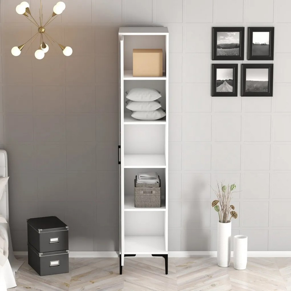 Kumsal gardróbszekrény, fehér, 40 cm – TR845HCT5408
