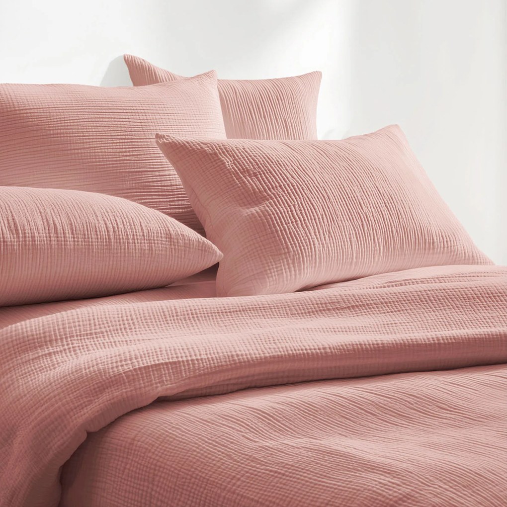 Goldea muszlin ágyneműhuzat – barack színű 140 x 200 és 70 x 90 cm