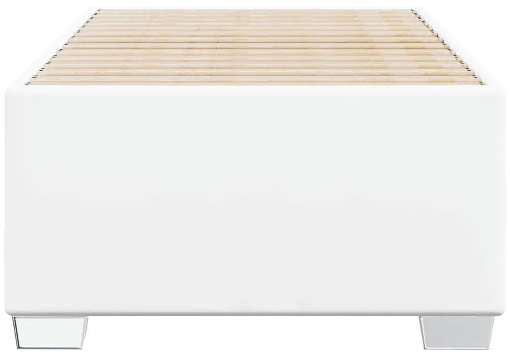 fehér műbőr ágykeret 90x200 cm