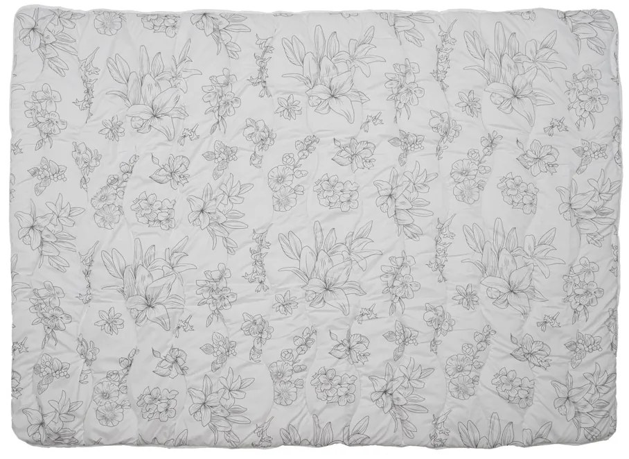 Egész éves steppelt takaró 140x200 cm nem steppelt párnával 70x90 cm SELORA, fehér