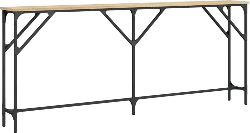 vidaXL sonoma tölgy színű szerelt fa tálalóasztal 180x23x75 cm