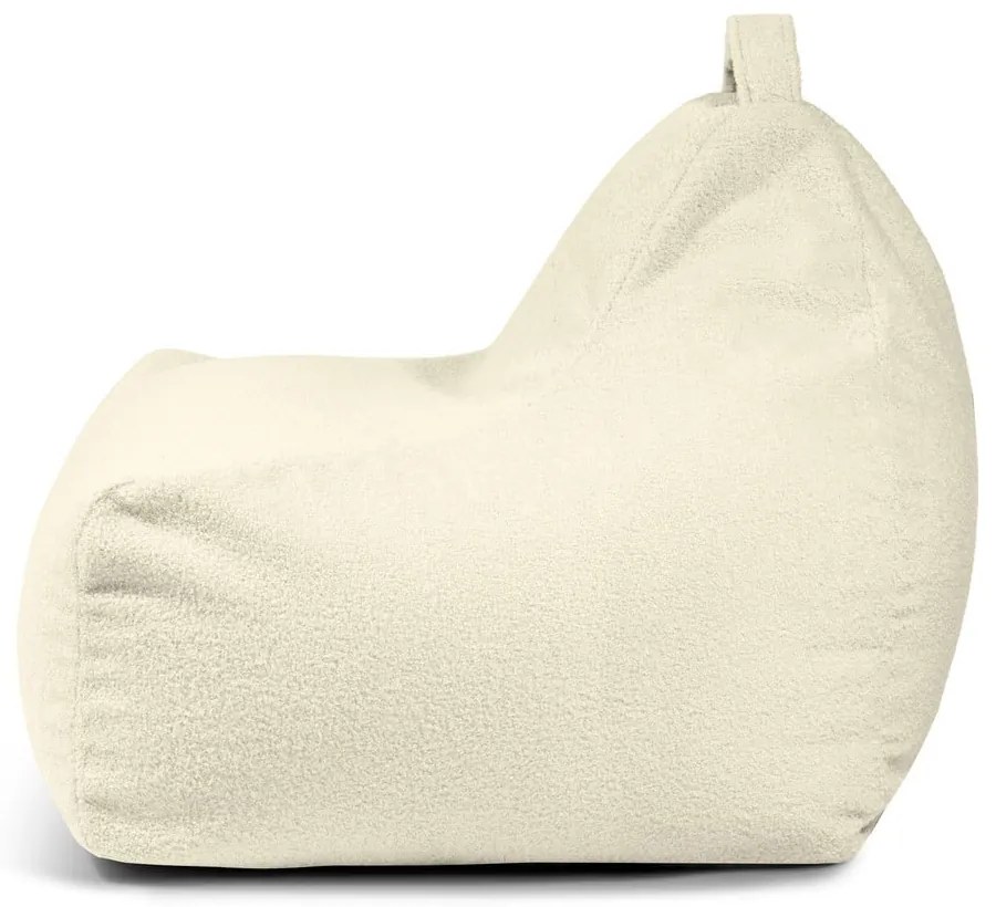 Világosszürke buklé gyerek babzsákfotel Game Amuse – SLOWDOWN