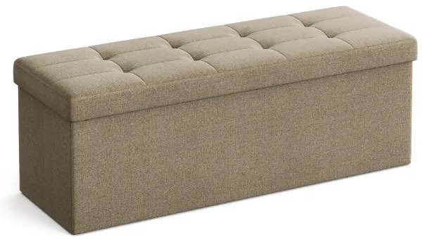 Taburette tárolóhellyel OTTOMAN 110x38 cm, világosbarna