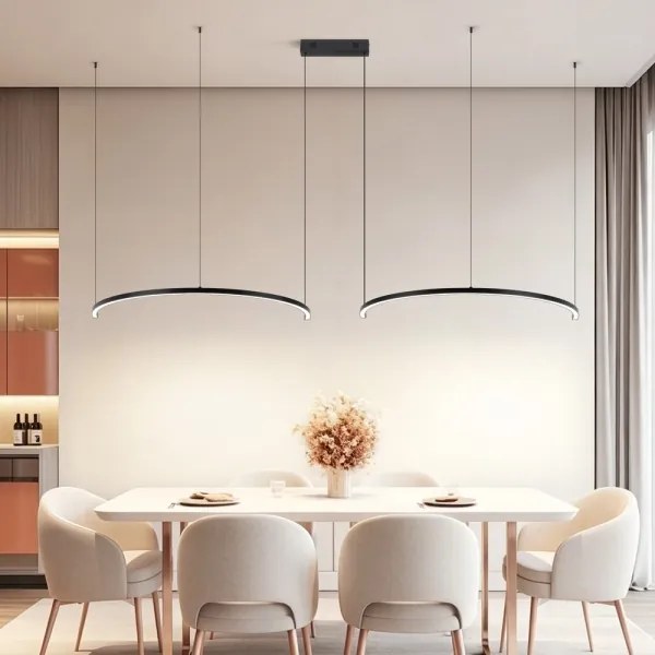 Immax NEO 07329L - LED dimmelhető, kábelre függeszthető csillár FINO 72W/230V 120 cm fekete Tuya+ távirányító