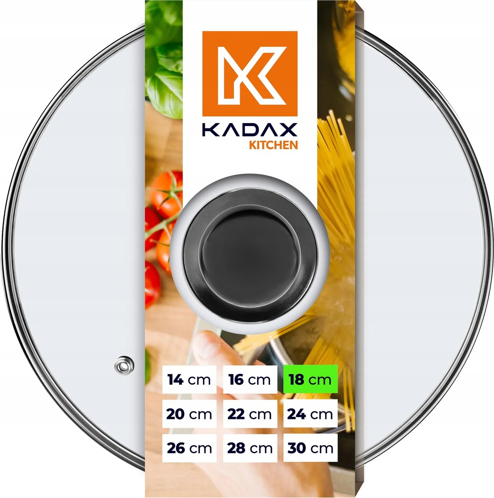 Üvegfedő 18 cm Serpenyő Fedő Univerzális Hőálló