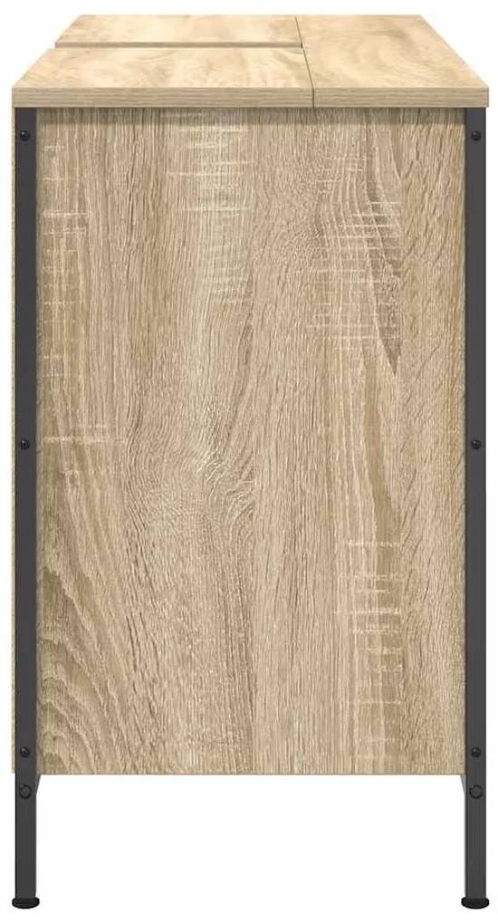 sonoma tölgy mosdószekrény fiókokkal 90x34,5x60 cm