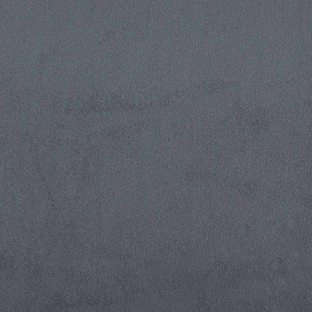 vidaXL Chesterfield Pad Sötétszürke 112 x 65,5 x 75 cm Bársony