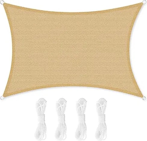 Napvitorla 3x5 m, homok sárga