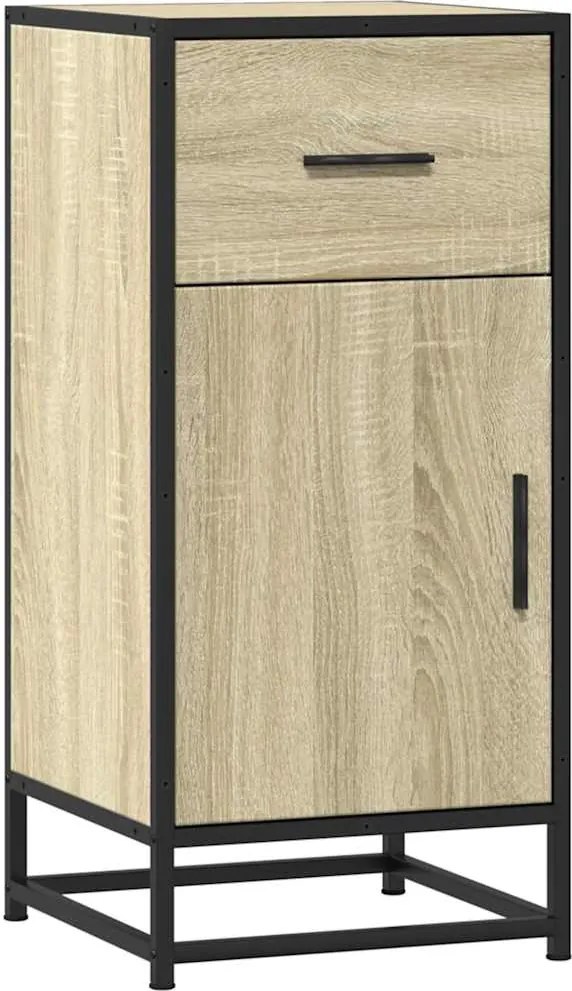 vidaXL sonoma tölgy színű szerelt fa tálalószekrény 35,5 x 35 x 76 cm