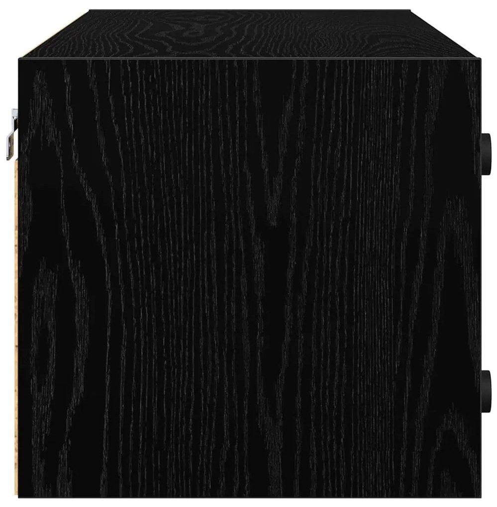 Fali Szekrény Fekete tölgy 102 x 37 x 35 cm Faanyag