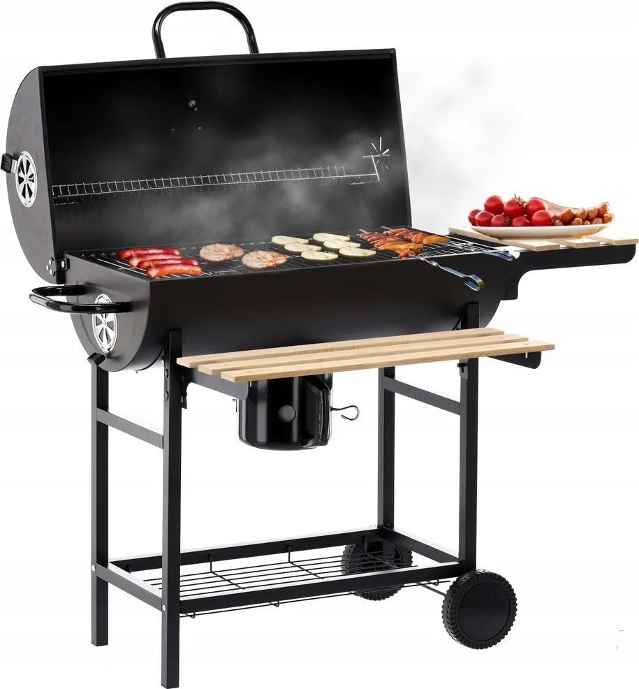 Kerti Grill Kerti Fedéllel Hordó 101x70,5x94,5CM