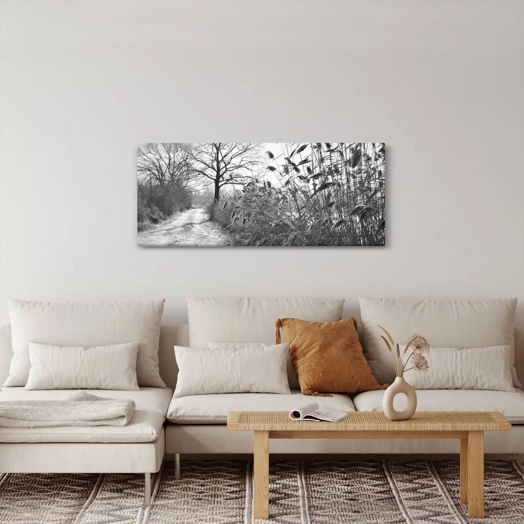 Kép - Mezők télen (120x50 cm)