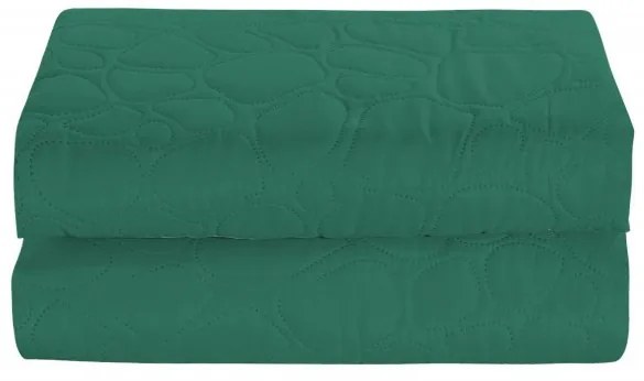 STONE zöld ágytakaró mintával Méret: 200 x 220 cm