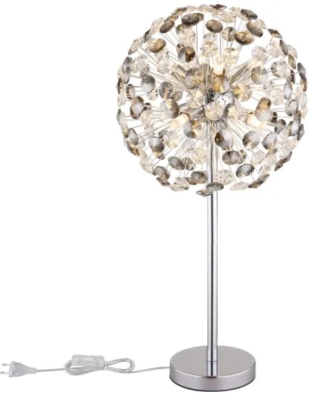 Globo 64135TC - LED Asztali lámpa KATRINA 8xG9/3,5W/230V fényezett króm