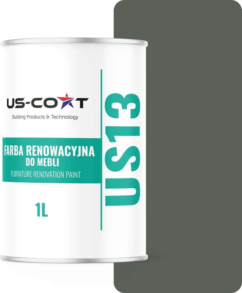 Konyhabútor Festék Szekrényfrontok Szürke-zöld RAL7009 Szatén 1L