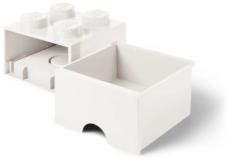 Négyszögletes fehér tárolódoboz - LEGO®