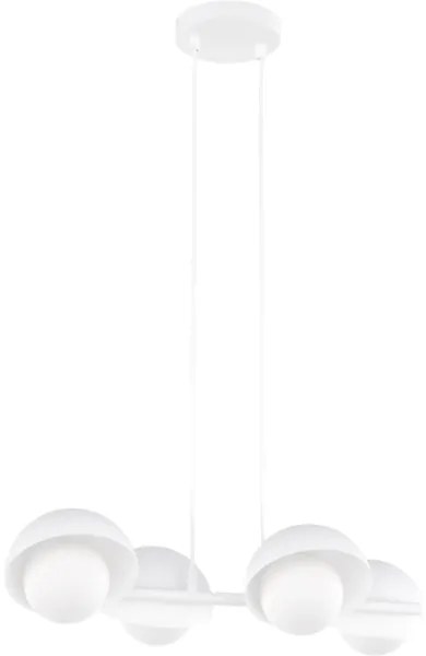 Zsinóros csillár BOOM 4xG9/8W/230V fehér