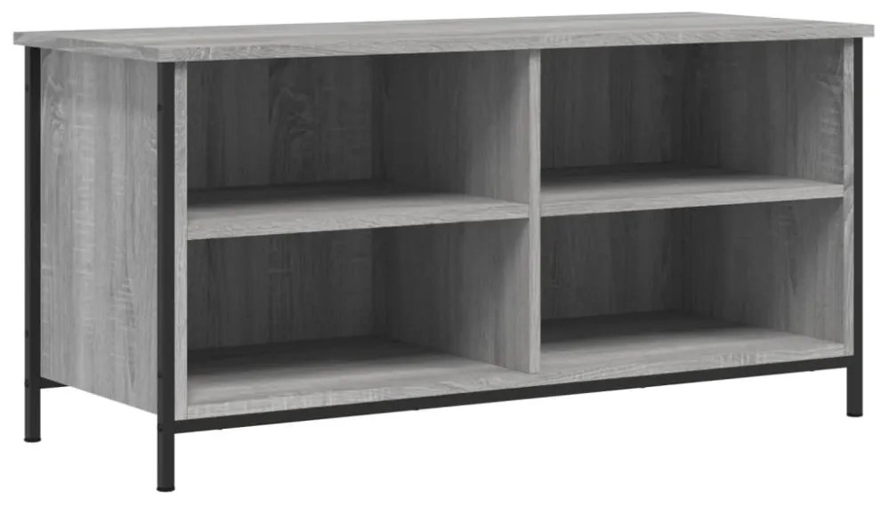 szürke sonoma színű szerelt fa TV-szekrény 100x40x50 cm
