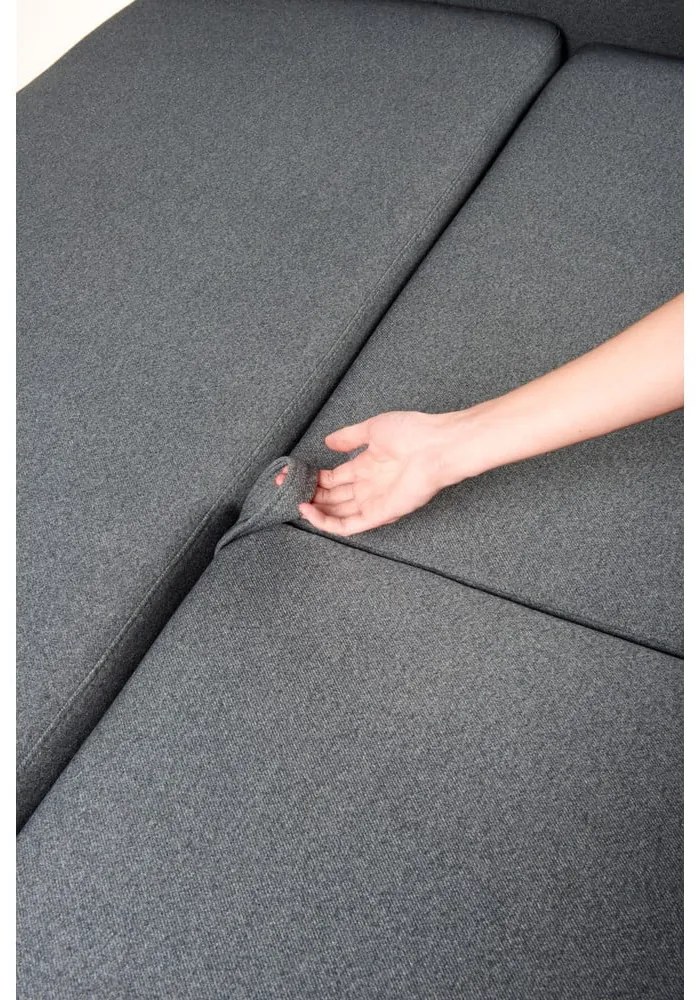 Sötétszürke kinyitható kanapé Pop - Bonami Selection