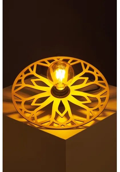 Csillár zsinóron FALCO 1xE27/60W/230V átm. 30 cm bézs