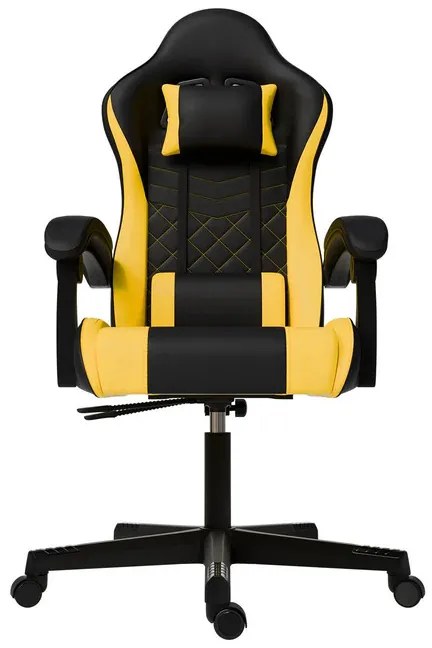 Juskys HyperSeat irodai szék - fekete/sárga
