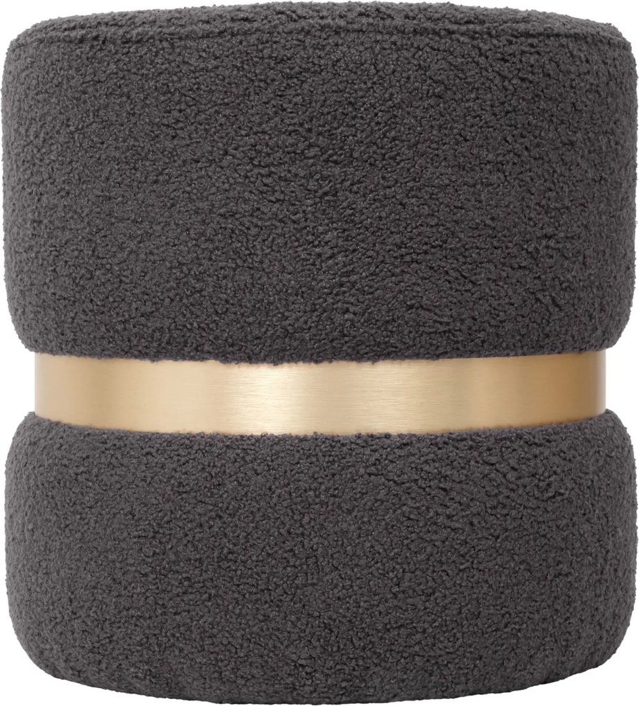 Ring puff - arany gyűrű - T03 szürke szövet R