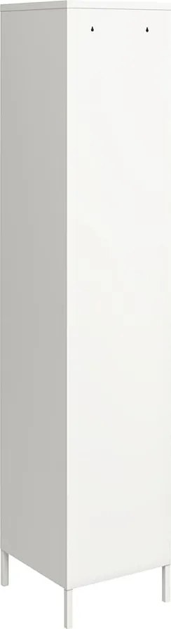 Fehér fém szekrény 38x185x40 cm Mission District – Støraa