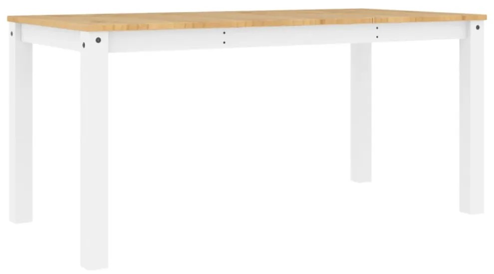 Panama fehér tömör fenyőfa ebédlőasztal 160 x 80 x 75 cm