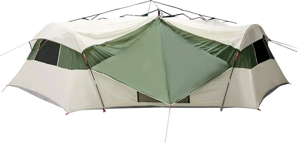 vidaXL Belső sátor tetővel tárolóval Zöld 520 x 520 x 190 cm taft