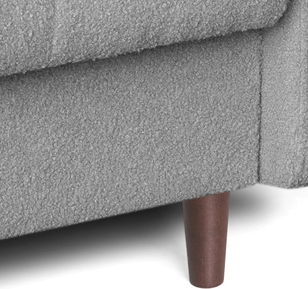 TIVOLI ágyazható kanapé szürke bouclé