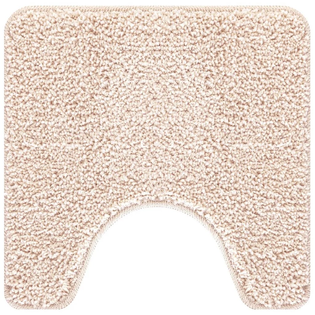 Csúszásmentes fürdőszőnyeg készlet 3 pcs Krém 50 x 50 cm PP