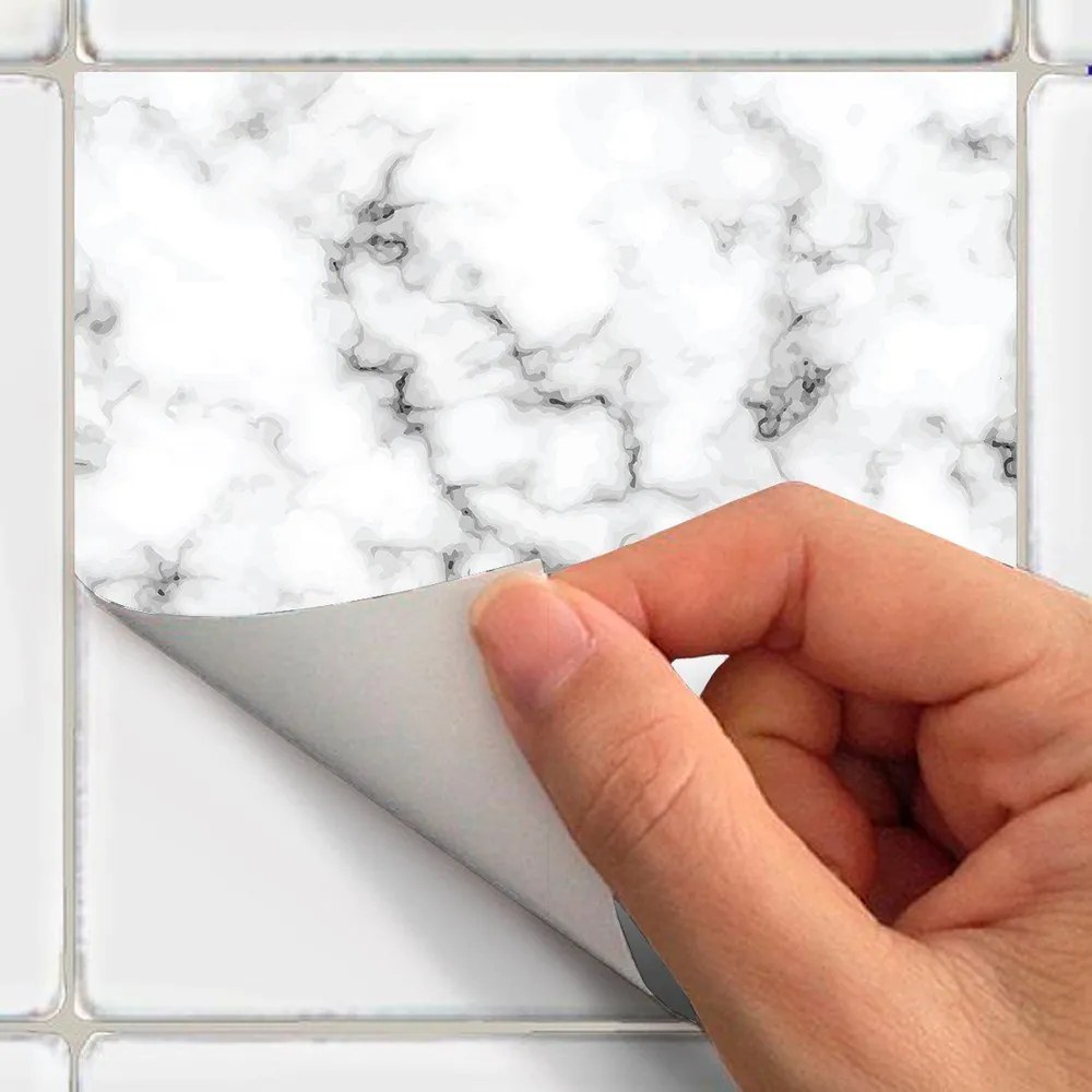 Black and White Marble 24 db-os falmatrica szett, 10 x 10 cm - Ambiance