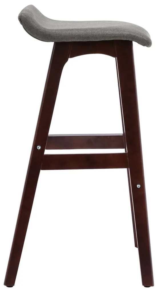 2 db sötétszürke szövet bárszék