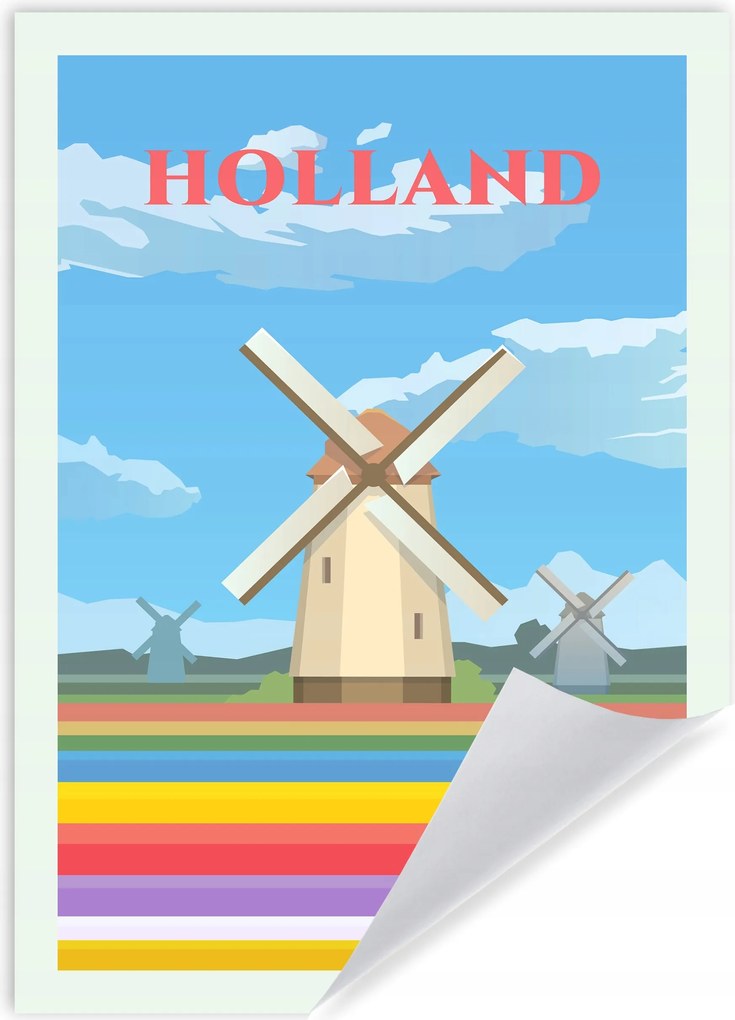 Poszter Hollandia Európa Nyaralás 50X70 cm