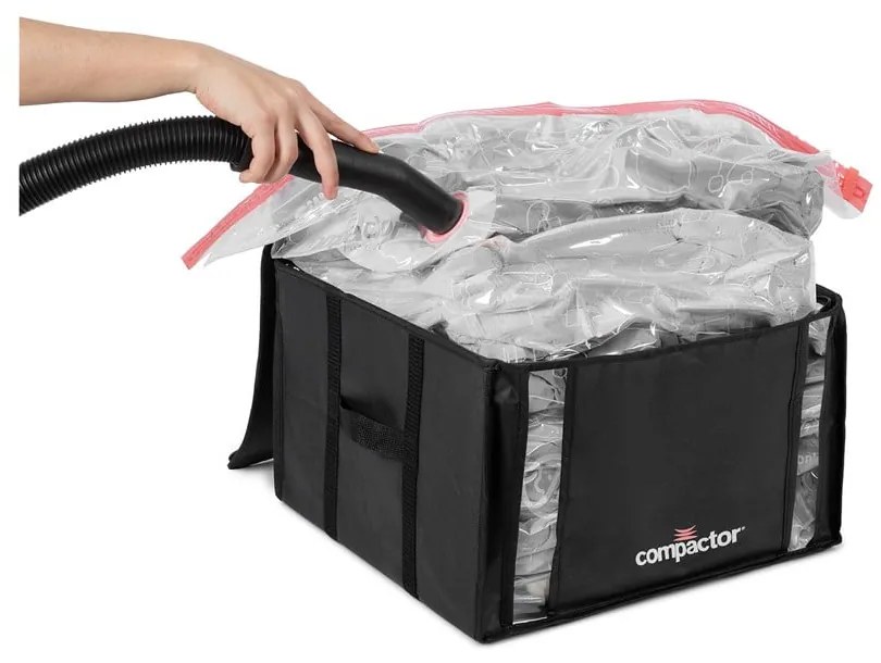 XXL Black Edition 3D Medium fekete ruhatároló doboz, 125 l - Compactor