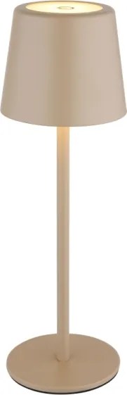 Globo 58482S-LED VAN. asztali lámpa 12W/5V 2200mAh IP44 krém, töltővel