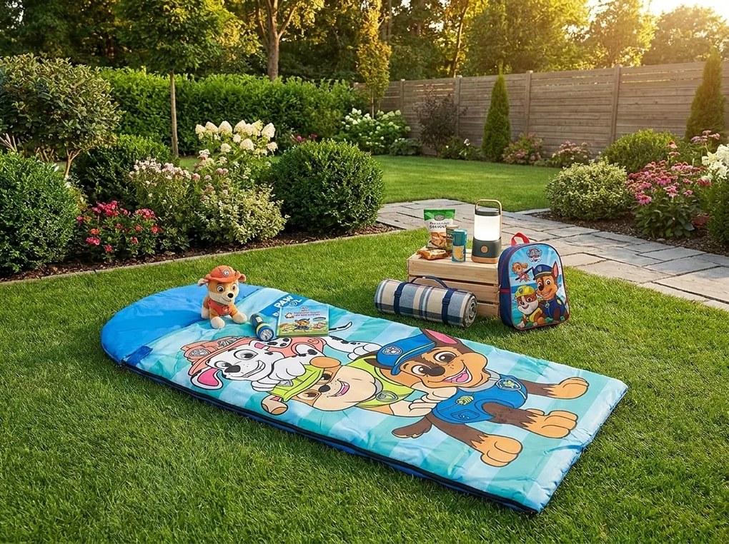 Gyerek hálózsák PAW PATROL 170x70 cm, kék