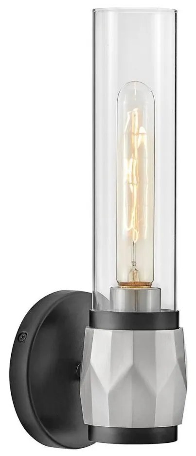 Hinkley HK-ELLISON1-BK-BN - Fürdőszobai lámpatest ELLISON 1xE27/40W/230V IP44 fekete