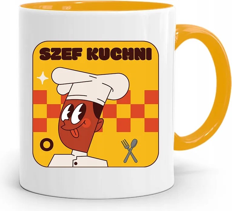 Sárga Bögre Szakácsnak, fényképes nyomattal