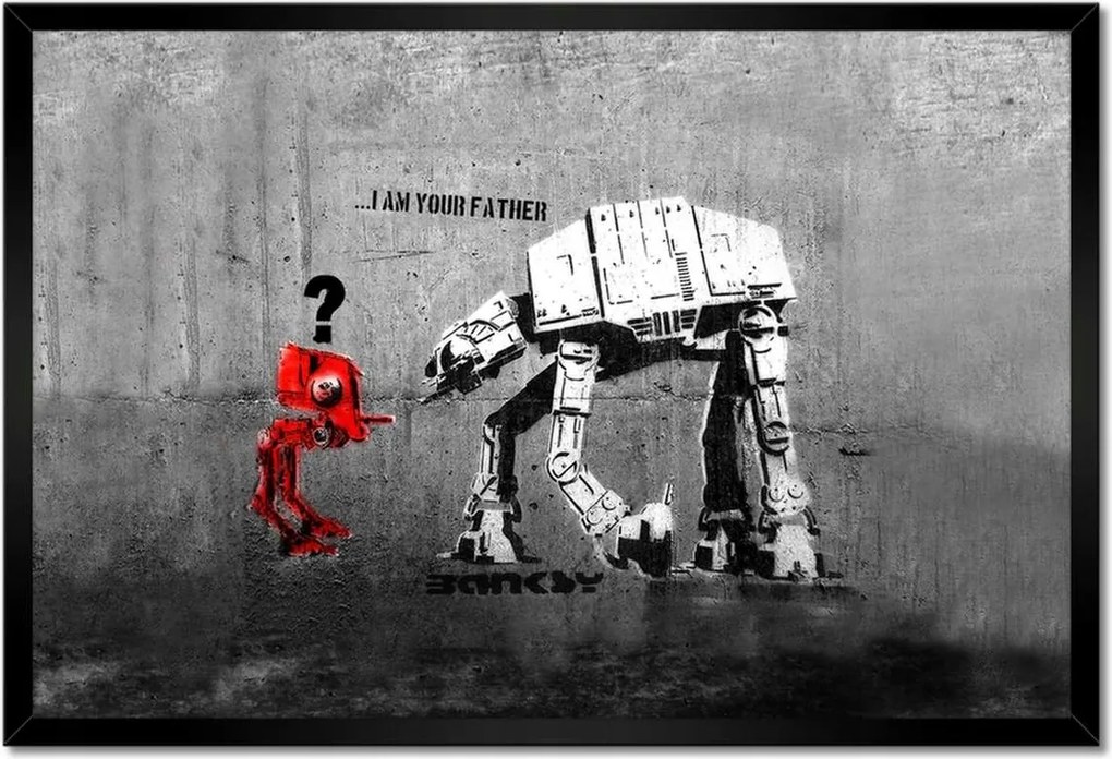 Poszterek keretben 60x40 Banksy I am your father