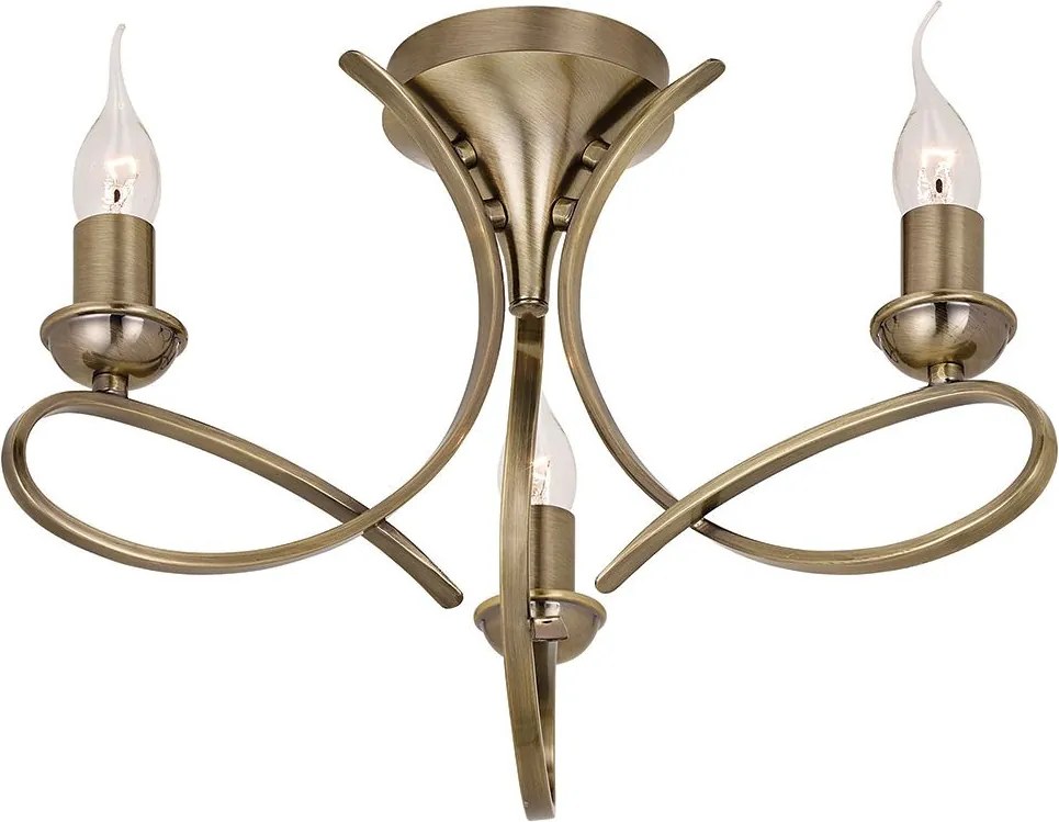 Endon PENN CA7P3BB Plafonlámpa 3x40W/E14
