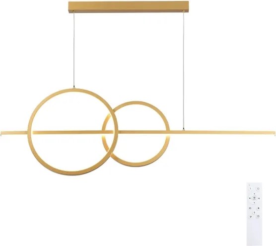 BRILAGI - fényerőszabályozható LED csillár kábelen SIGNATURE LED/53W/230V 120 cm arany + távirányító