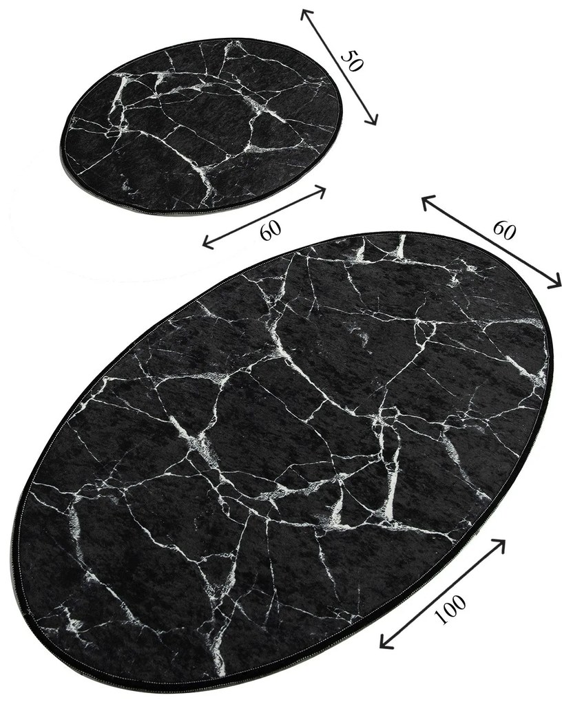 Fürdőszobaszőnyeg Szett (2 db) Marble Djt