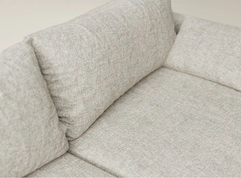 Bézs zsenília kinyitható-tárolóhelyes sarokkanapé (bal oldali-heverő résszel) Leon – Maison de Rêve