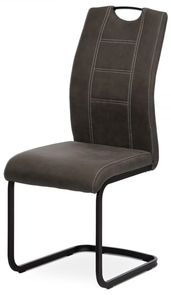 Scaun modern cu bază de sanie gri Dcl-413