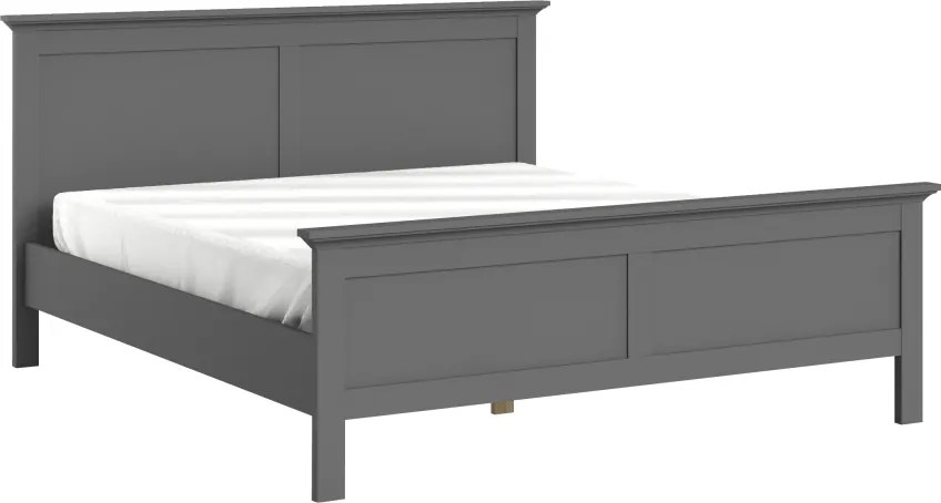 Ágy, szürke, 180x200, PARIS 76703