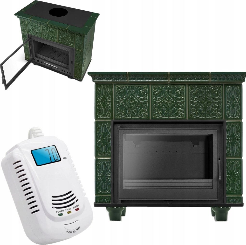 Kályha kandalló kályha kecske cserép kerámia kandalló burkolat 13KW Froggy