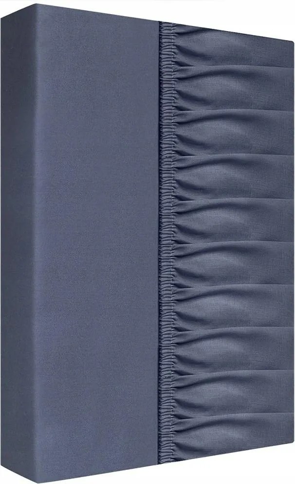 Szatén gumis lepedő 160x200 hamuszürke