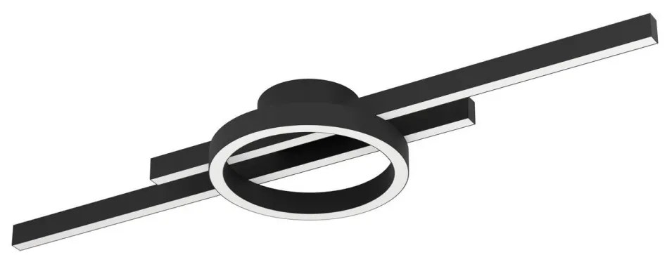 Eglo 900953-LED RGBW Dimmelhető mennyezeti lámpa AMANDOLO 23,5W/230V fekete + távirányító