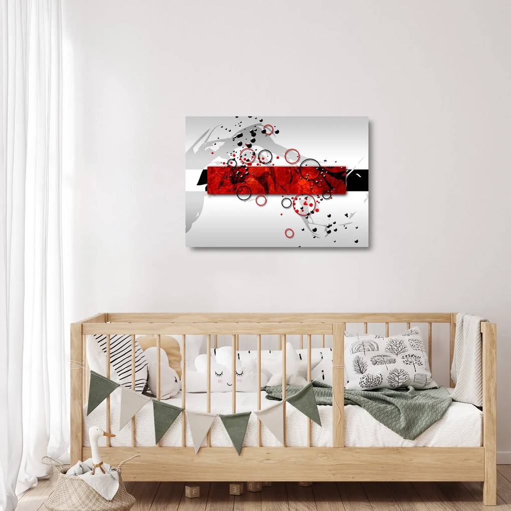 Az absztrakció képe (üvegen) (70x50 cm)